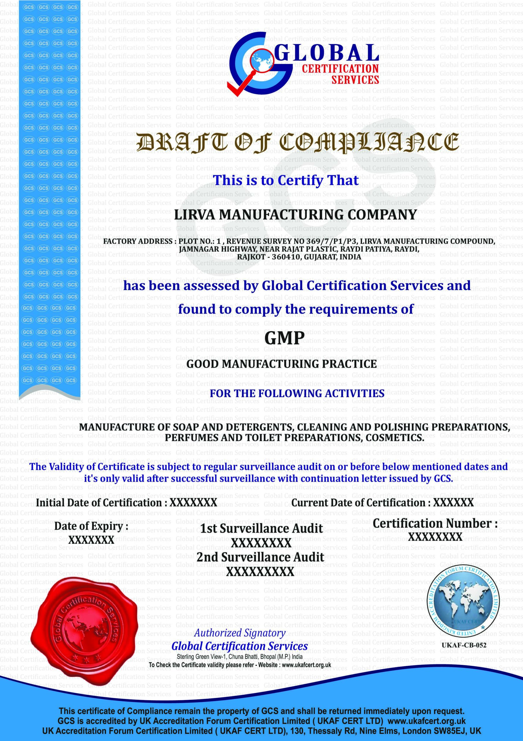 LIRVA MANUFACTURING COMPANY